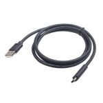 Кабель USB AM - Type-C, 1 м, Black, Cablexpert, 2.1A (CC-USB2-AMCM-1M) - Зображення 2