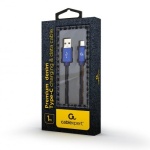 Кабель USB AM - Type-C, 1 м, Blue, Cablexpert, 2.1A (CC-USB2J-AMCM-1M-BL) - Зображення 2