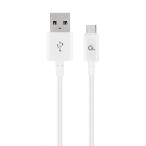 Кабель USB AM - Type-C, 2 м, White, Cablexpert, 2.1A (CC-USB2P-AMCM-2M-W)