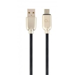 Кабель USB 2.0 AM - microUSB (5P), 1 м, Black, Cablexpert, 2.1A (CC-USB2R-AMmBM-1M)