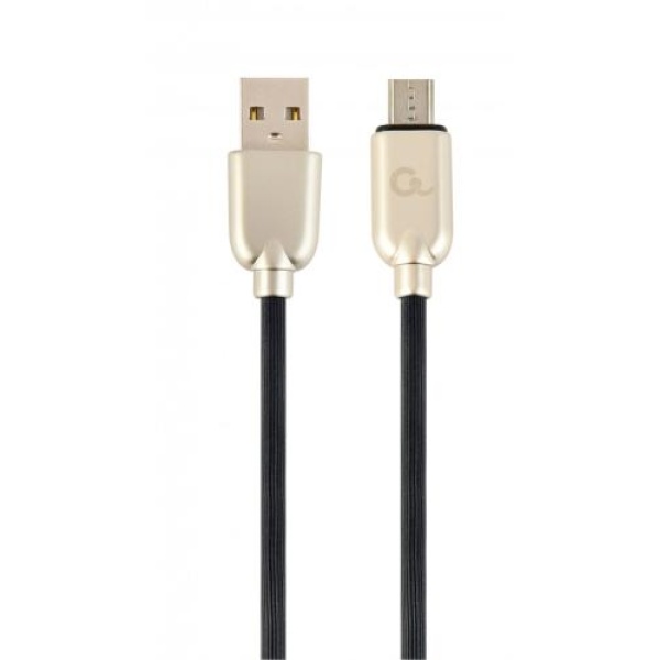 Кабель USB 2.0 AM - microUSB (5P), 1 м, Black, Cablexpert, 2.1A (CC-USB2R-AMmBM-1M)