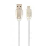 Кабель USB 2.0 AM - microUSB (5P), 1 м, White, Cablexpert, 2.1A (CC-USB2R-AMmBM-1M-W)