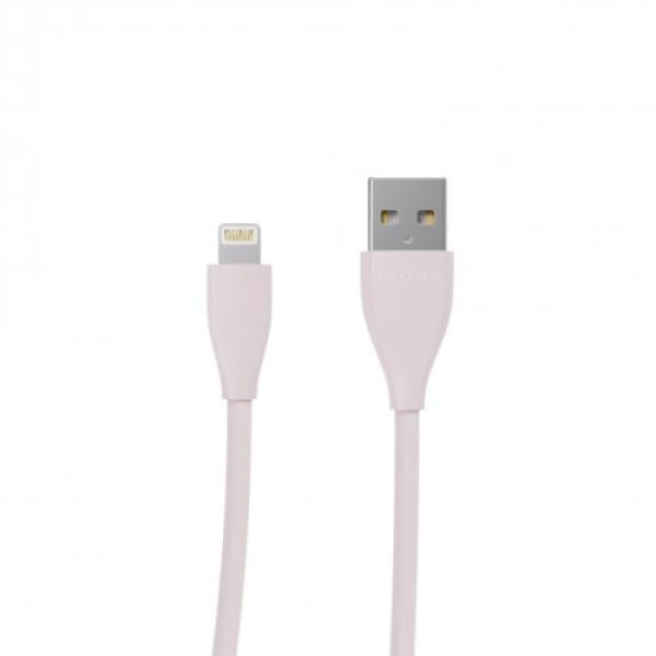 Кабель USB AM - Lightning, 1 м, Pink, Maxxter, 2.4A (UB-L-USB-01GP)