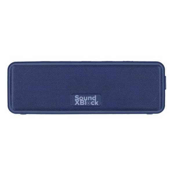 Колонка портативна 2E SoundXBlock, Dark Blue, 2 x 10 Вт, Bluetooth 5.0, MicroSD, AUX, USB Type-C, живлення від акумулятора 3600 мАч, IPX7 (2E-BSSXBWBL)