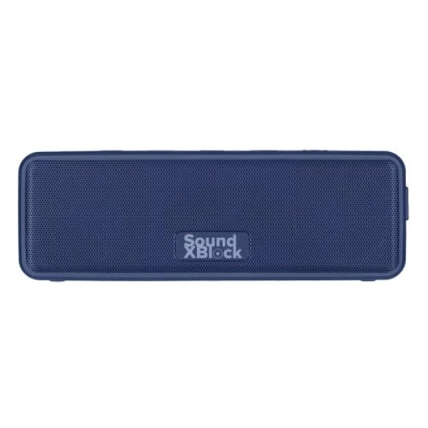 Колонка портативна 2E SoundXBlock, Dark Blue, 2 x 10 Вт, Bluetooth 5.0, MicroSD, AUX, USB Type-C, живлення від акумулятора 3600 мАч, IPX7 (2E-BSSXBWBL)