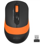 Миша A4Tech Fstyler FG10S 2000dpi Black+Orange, USB, Wireless, безшумна