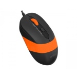 Миша A4Tech Fstyler FM10S 1600dpi Black+Orange, USB, безшумна - Зображення 2