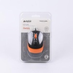Миша A4Tech Fstyler FM10S 1600dpi Black+Orange, USB, безшумна - Зображення 8
