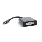 Перехідник Type-C (M) - DVI-I (F), Cablexpert, Black, 15 см (A-CM-DVIF-01)