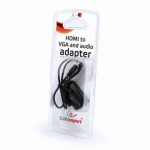 Перехідник HDMI (M) - VGA (F), Cablexpert, Black, 3.5 мм для передачі звуку (AB-HDMI-VGA-02) - Зображення 4