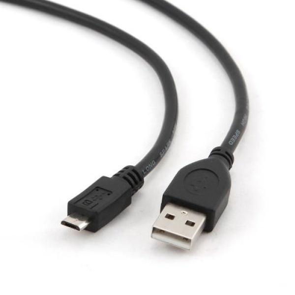 Кабель USB 2.0 AM - microUSB (5P), 3 м, Black, Cablexpert (CCP-mUSB2-AMBM-10)