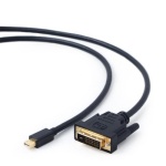 Кабель mini DisplayPort (M) - DVI-D (M), 1.8 м, Black, Cablexpert (CC-MDPM-DVIM-6)