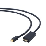 Кабель mini DisplayPort (M) - HDMI (M), 1.8 м, Black, Cablexpert (CC-MDP-HDMI-6)