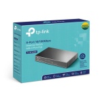 Комутатор TP-LINK TL-SF1008P, 8xFE/PoE 65W, некерований, настольний - Зображення 4