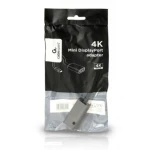 Перехідник miniDisplayPort (M) - DisplayPort (F), Cablexpert, Black, 10 см, 4K (A-mDPM-DPF4K-01) - Зображення 2