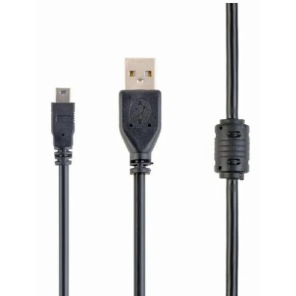 Кабель USB 2.0 AM - miniUSB (5P), 1.8 м, Black, Cablexpert, феритовий фільтр (CCF-USB2-AM5P-6)