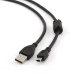 Кабель USB 2.0 AM - miniUSB (5P), 1.8 м, Black, Cablexpert, феритовий фільтр (CCF-USB2-AM5P-6) - Зображення 2