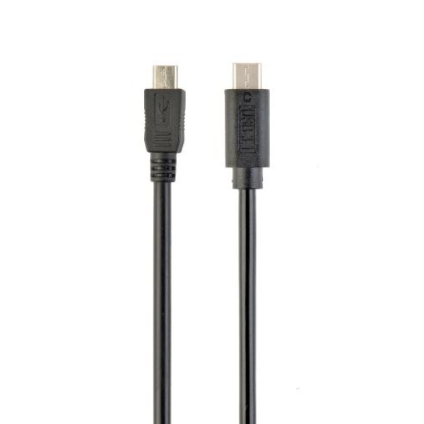 Кабель Type-C - microUSB (5P), 1 м, Black, Cablexpert (CCP-USB2-MBMCM-1M)