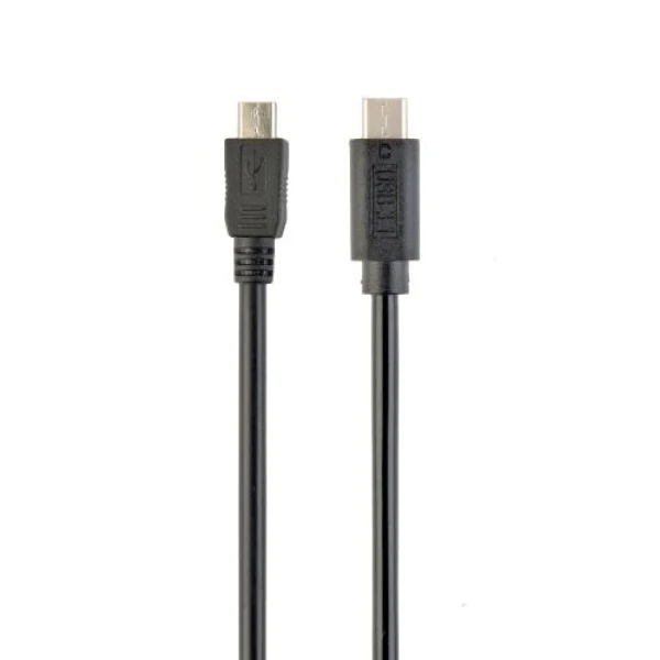 Кабель Type-C - microUSB (5P), 1 м, Black, Cablexpert (CCP-USB2-MBMCM-1M)