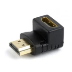 Перехідник HDMI (M) - HDMI (F), Cablexpert, Black, кутовий роз'єм (A-HDMI90-FML)
