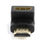 Перехідник HDMI (M) - HDMI (F), Cablexpert, Black, кутовий роз'єм (A-HDMI90-FML) - Зображення 2