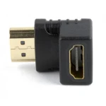 Перехідник HDMI (M) - HDMI (F), Cablexpert, Black, кутовий роз'єм (A-HDMI90-FML) - Зображення 3