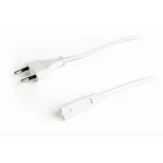 Кабель живлення від мережі PC-184, White, 1.8 м, Cablexpert, CEE 7/16 - IEC C7, 2x0.75 мм² (PC-184-VDE-W)