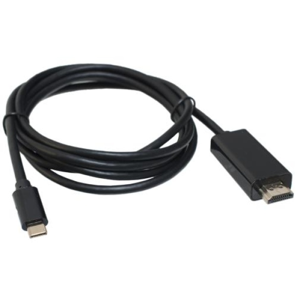 Кабель HDMI (M) - Type-C (M), 1.8 м, Black, Patron (PN-TYPC-HDMI-1.8)