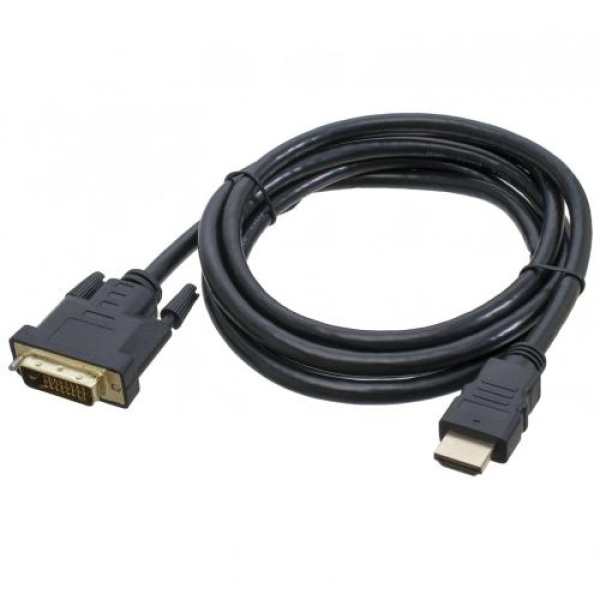 Кабель HDMI (M) - DVI-D (M, 24-pin), 1.8 м, Black, Patron (PN-DVI-HDMI-18)