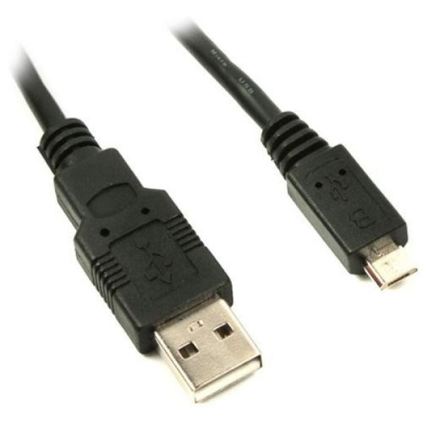 Кабель USB 2.0 AM - microUSB (5P), 1.5 м, Black, Viewcon (VW009)