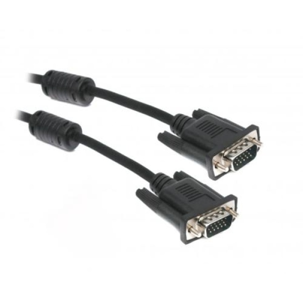 Кабель VGA (M) - VGA (M), 1.8 м, Black, Maxxter (V-VGA-6)