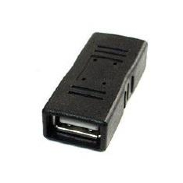 Перехідник USB 2.0 (F) - USB 2.0 (F), Black, Cablexpert (A-USB2-AMFF)