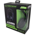 Навушники Esperanza HX410 "Asgard", Black, 3.5 мм, мікрофон, 105 дБ, 32 Ом, 2 м (EGH410) - Зображення 2