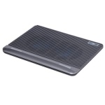 Підставка для ноутбука до 15.6" RivaCase, Silver, 2x12 см вентилятори, до 1200 об/хв, 330х250х30 мм, 2xUSB HUB (5555)