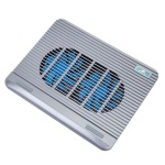Підставка для ноутбука до 15.6" RivaCase, Silver, 2x12 см вентилятори, до 1200 об/хв, 330х250х30 мм, 2xUSB HUB (5555) - Зображення 3
