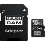 Карта пам'яті microSDXC, 256Gb, Goodram M1AA, Class 10 UHS-I U1, SD адаптер, до 100/10 МБ/с (M1AA-2560R12)