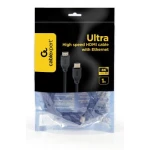 Кабель HDMI (M) - HDMI (M), 1 м, Black, Cablexpert, V2.1, 8K / 60 Гц, HDR10, HLG, 48Gbps, YUV 4:4:4 (CC-HDMI8K-1M) - Зображення 4