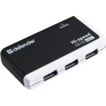Хаб USB Defender Quadro Infix, Black, USB 2.0 - 4xUSB 2.0, кабель 12 см (83504)