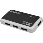 Хаб USB Defender Quadro Infix, Black, USB 2.0 - 4xUSB 2.0, кабель 12 см (83504) - Зображення 3