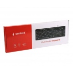 Клавіатура Gembird KB-UM-106, Black, USB, мультимедійна, українська розкладка, 1.45 м - Зображення 3
