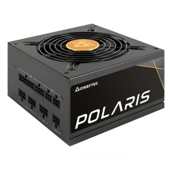 Блок живлення 650 Вт, Chieftec POLARIS, Black, модульний, 80+ Gold, Active PFC, 12 см, 3xMolex / 6xSATA / 4x6+2-pin / 1x20+4-pin / 2x4+4-pin, захист AFC/OCP/OPP/OTP/OVP/SCP/SIP/UVP, ATX 12V 2.4 (PPS-650FC)