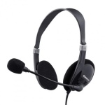 Навушники Gemix HP-120MV, Black, 2 x Mini jack (3.5мм), накладні, регулятор гучності, кабель 1.5 м
