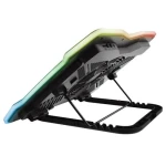 Підставка для ноутбука до 17" Trust GXT 1126 Aura, Black, 1x20 см вентилятор, RGB підсвічування, металеве сітчасте верхнє покриття, 421х312х26 мм, 1 кг (24192) - Зображення 3