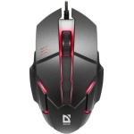 Миша Defender Host MB-982, Black, USB, оптична, 1000 dpi, 3 кнопки, 7 кольорів підсвічування, 1.8 м (52982)
