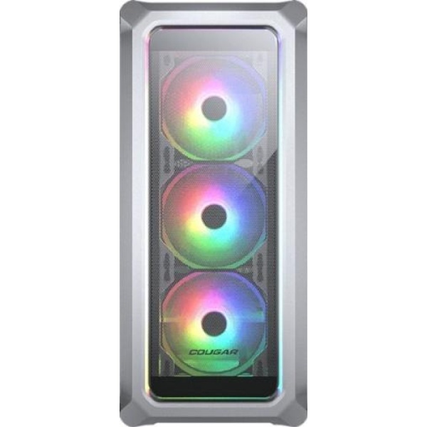 Корпус Cougar Archon 2 Mesh RGB White, без БЖ, Mid Tower, ATX / Micro ATX / Mini ITX, 1xUSB 2.0, 2xUSB 3.0, 3x120 мм ARGB Fan, скляне вікно