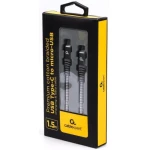 Кабель Type-C - microUSB (5P), 1.5 м, Grey, Cablexpert, 2.4A (CC-USB2B-CMMBM-1.5M)