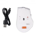 Миша A4Tech Fstyler FB35C, Icy White, USB, бездротова, оптична, BT+RF (Combo), 1200/1600/2000/2400 dpi, 125 Hz, 6 кнопок, вбудований Li акумулятор - Зображення 4
