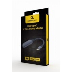 Перехідник Type-C (M) - VGA (F), Cablexpert, Black, 15 см, до 1080p / 60 Гц (A-USB3C-VGA-01) - Зображення 3