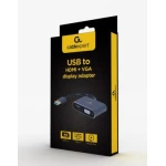 Перехідник USB 3.0 (M) - HDMI (F) / VGA (F), Cablexpert, Black, 15 см (A-USB3-HDMIVGA-01) - Зображення 2
