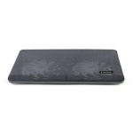 Підставка для ноутбука до 15.6" Gembird NBS-2F15-05, Black, 2x125 мм (1500 rpm, 10 dBA), LED підсвічування, 340х250х23 мм, 450 г - Зображення 2